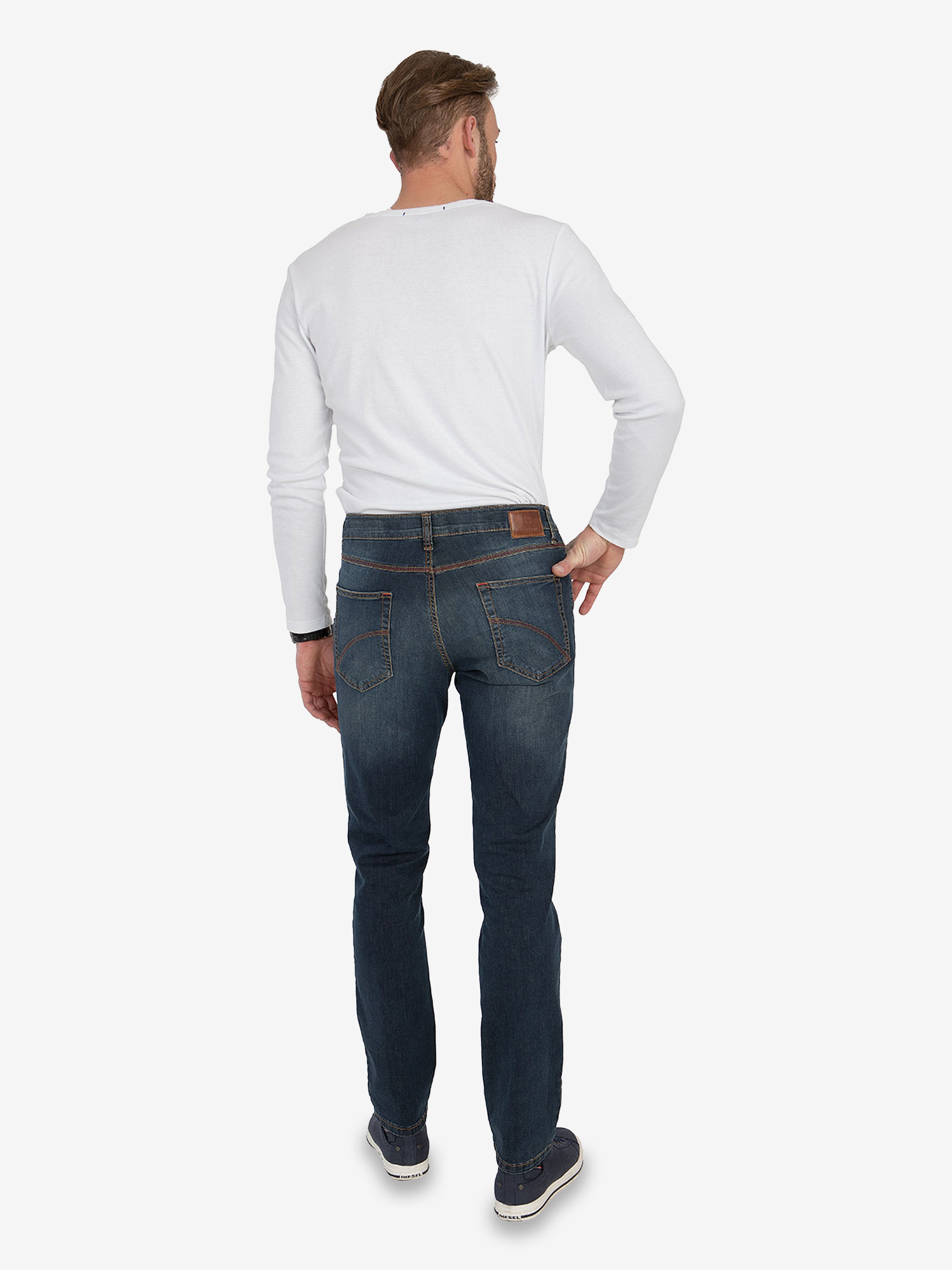 HENRY 6516 - khaki blau (gewaschen)
